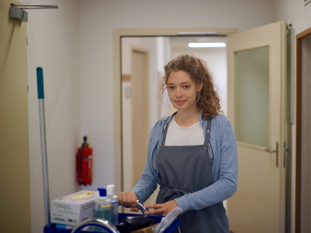 in der Hauswirtschaft